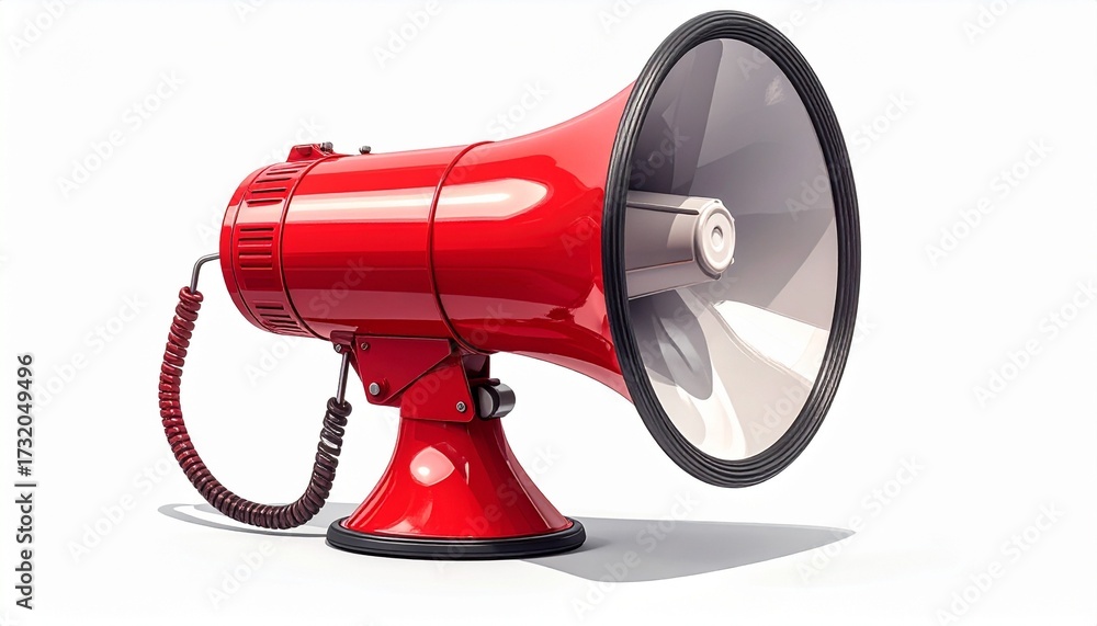 Naklejka premium megaphone isolated on white background