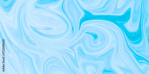 Abstract background of light blue liquid marble surface liner design. marble liquid ink texture. ink backdrop with wavy pattern. liquify swirl blue colour art.