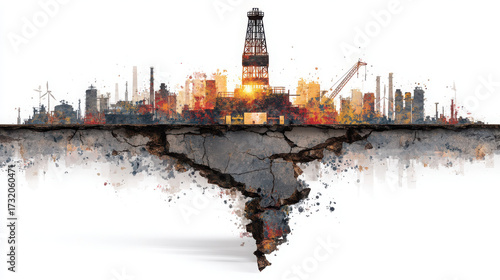 Transition from fossil fuels to renewable energy leads to economic collapse of oil and gas-dependent nations in the modern era