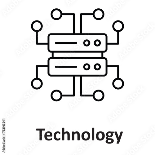 Cyber technology Vector Icon which can easily modify or edit