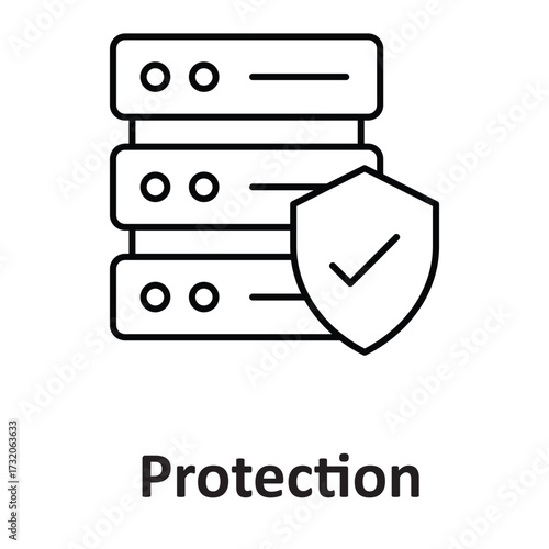 Data protection, Vector Icon which can easily modify or edit