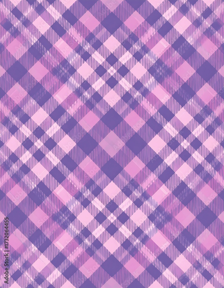 Fototapeta premium Repeating plaid pattern in soft pinks and purples