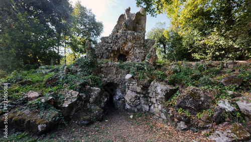 PRATOLINO, ITALY, Back of the Colossus of the Apennines 