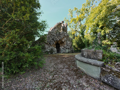 PRATOLINO, ITALY, Dragon at the Back of the Colossus of the Apennines b