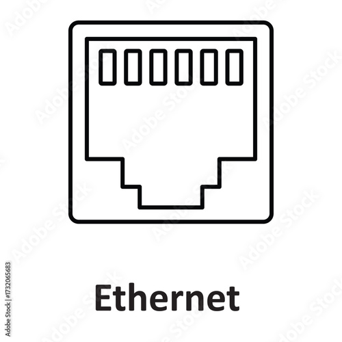 Ethernet  Vector Icon which can easily modify or edit