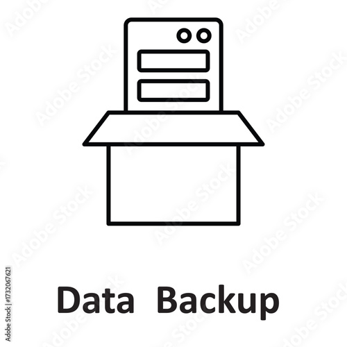 Data base backup Vector Icon which can easily modify or edit