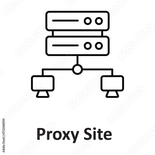  proxy site  Vector Icon which can easily modify or edit