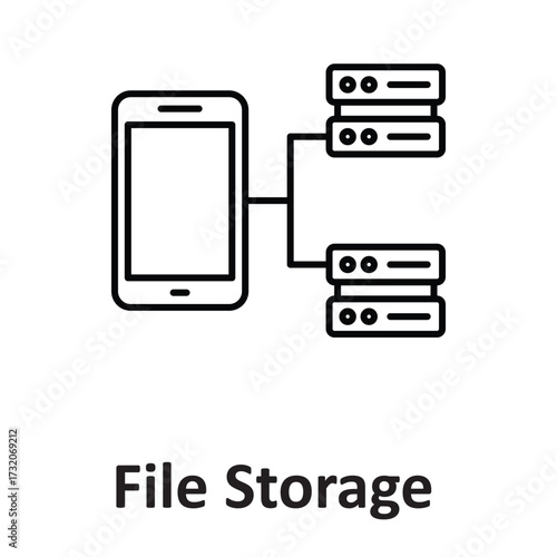 File storage Vector Icon which can easily modify or edit
