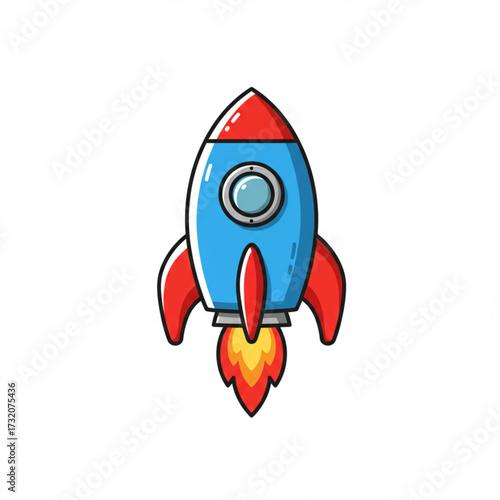 space rocket vector illustration