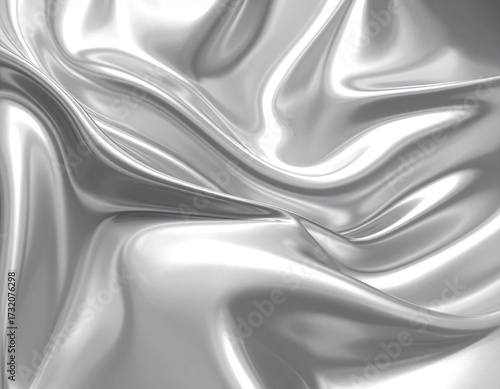 Abstract silver fabric folds (1)