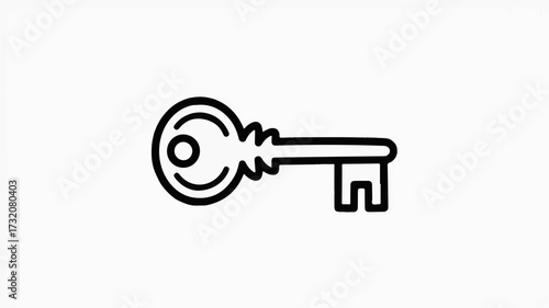 Unlock opportunities with this essential key symbol representing access, solutions, and breakthrough ideas for modern business and innovation projects.