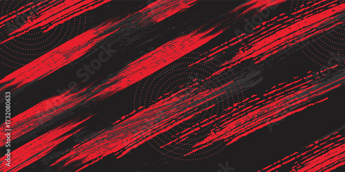 black red dragon decal brush fire volcano lava sakura Asia Japan anime style illustration sport.