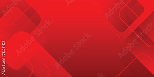 Red background abstract style futuristic modern illustration banner design
