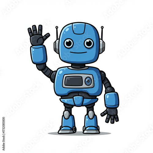 funny cartoon robot