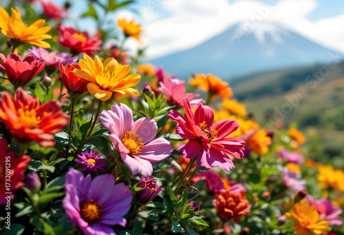flowers in the mountains