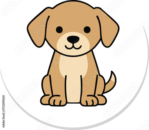 Pet dog icon symbol template for graphic and web design collection logo vector illustration
