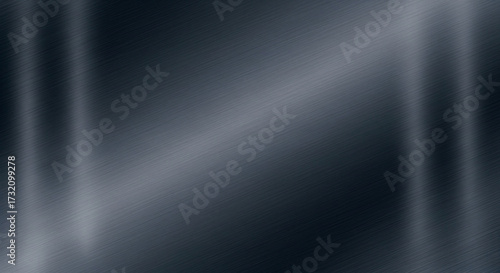 Dark Brushed Metal Texture with Subtle Reflections and Diagonal Grain