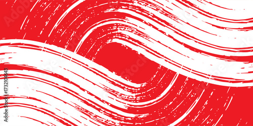 red brush wrap car sticker pattern abstract banner sporty lines white color combination grunge brush pattern design, Eps 10, Modern.