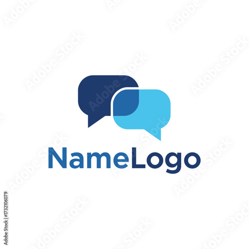 Chat Bubble Logo for Communication and Messaging