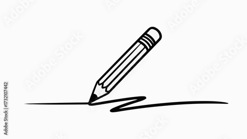 Dynamic pencil sketching a bold creative line, symbolizing ideas, innovation, and the power of artistic expression