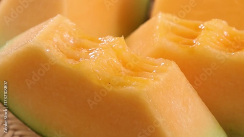 Close-up of a ripe melon	