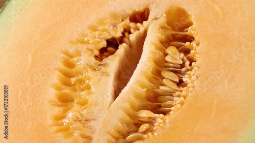 Close-up of a ripe melon	