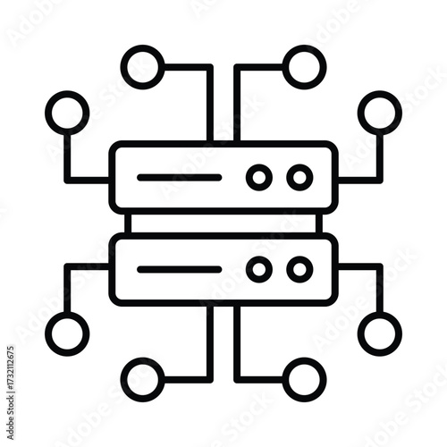 Cyber technology Vector Icon which can easily modify or edit