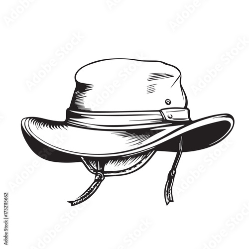 boonie hat vector illustration