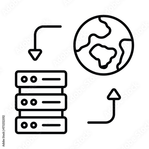  Hosting services  Vector Icon which can easily modify or edit