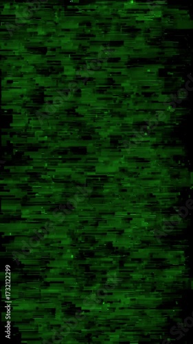 Vertical video green changing glitch background
