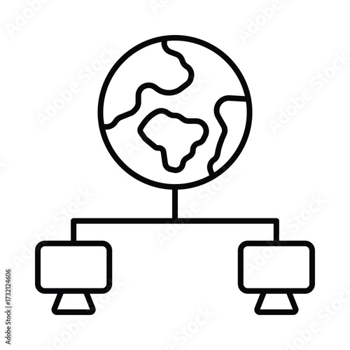 network communication  Vector Icon which can easily modify or edit
