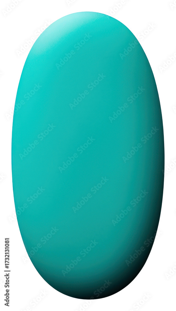 Fototapeta premium PNG Oval shape turquoise white background simplicity.