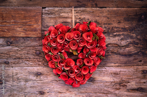 Herz aus Rosen
