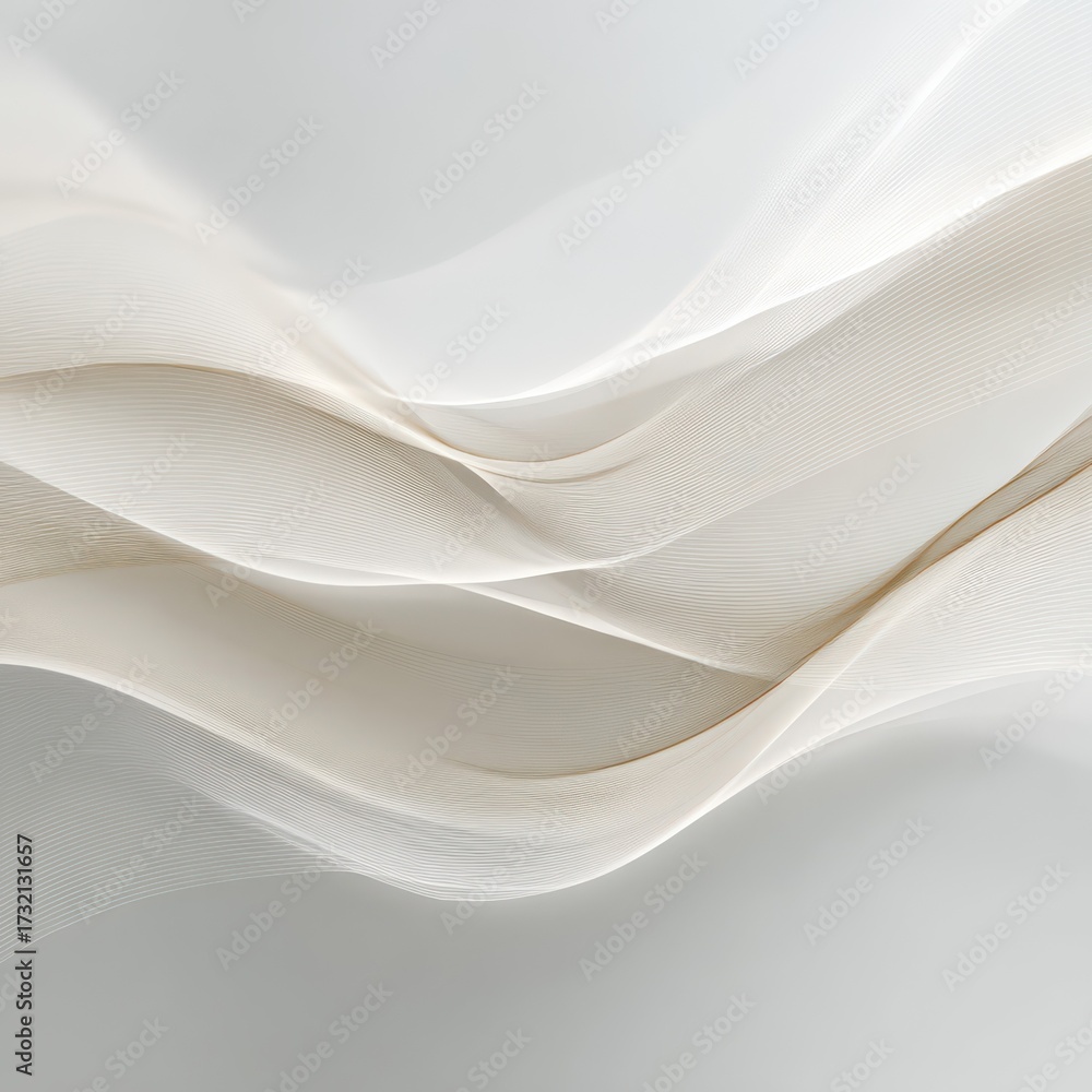 Obraz premium Flowing abstract lines creating smooth beige background wave