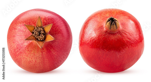Two pomegranate fruits