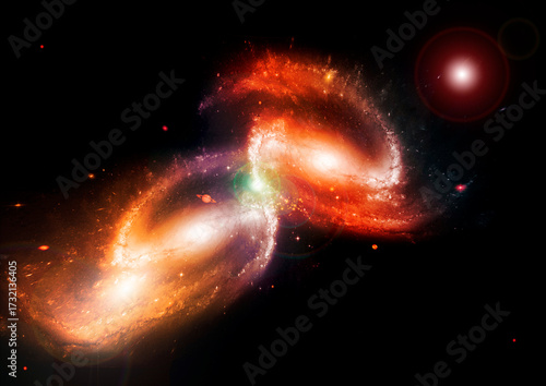 galaxy in a free space.
