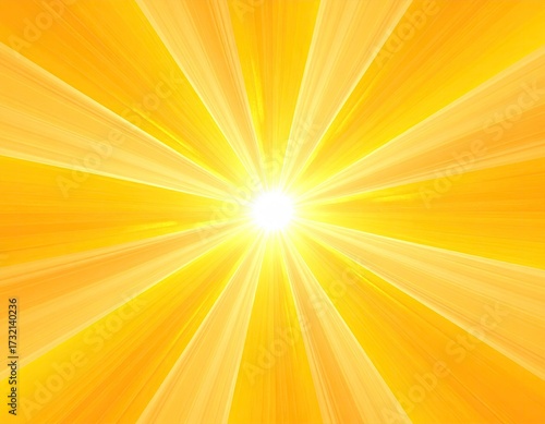 Wallpaper Mural Radiating sunburst of warm yellow light Torontodigital.ca