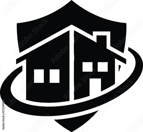 Beehive Icon Illustration of Honeycomb and Structure