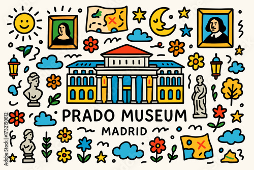 Museum, art, history linear icon set. culture, exhibition, classical symbols collection