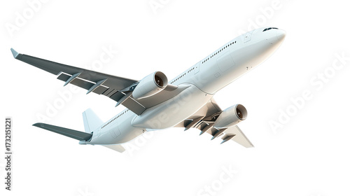 airplane on white background
