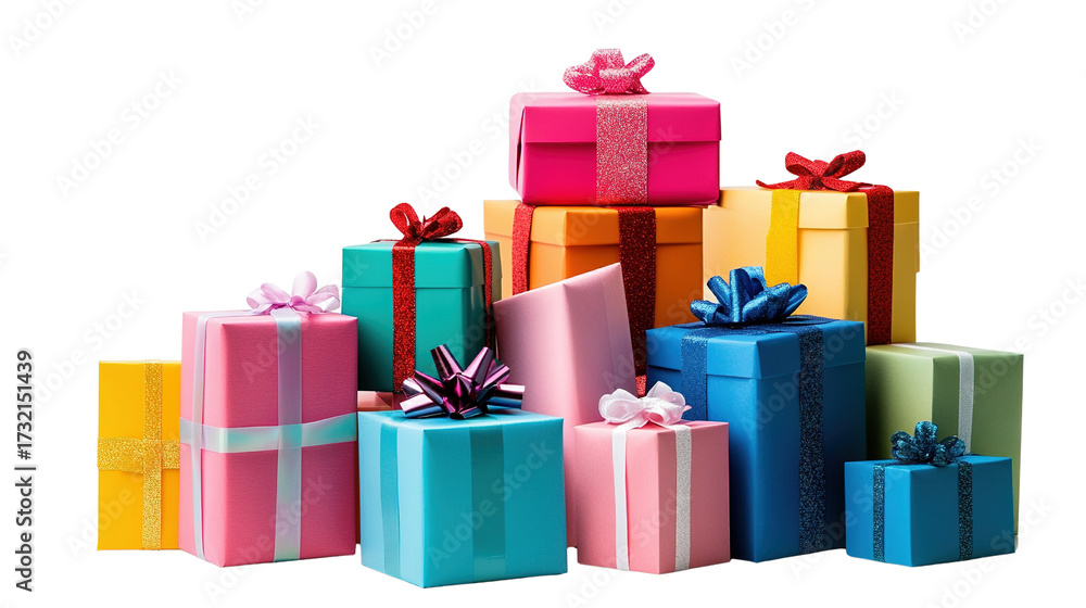 Obraz premium gift boxes isolated on white background