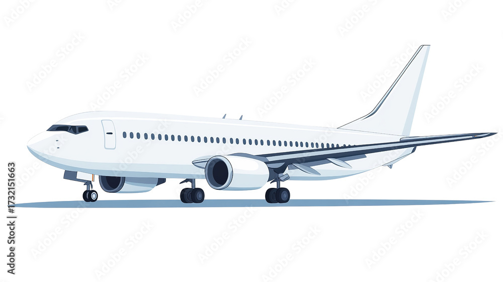 Obraz premium airplane on white background