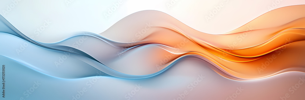 Obraz premium Abstract Flowing Waves Design