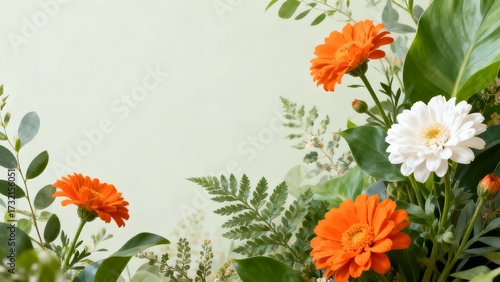 spring flowers border