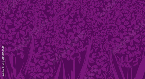 Purple hyacinth pattern