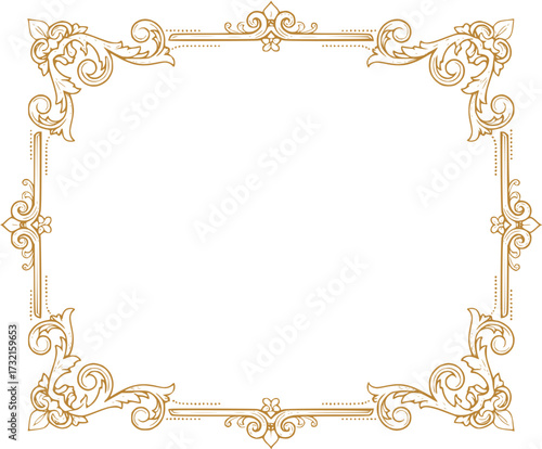 Elegant Ornate Decorative Border Frame