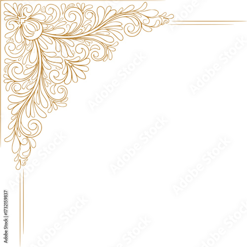 Intricate Floral Corner Ornamentation