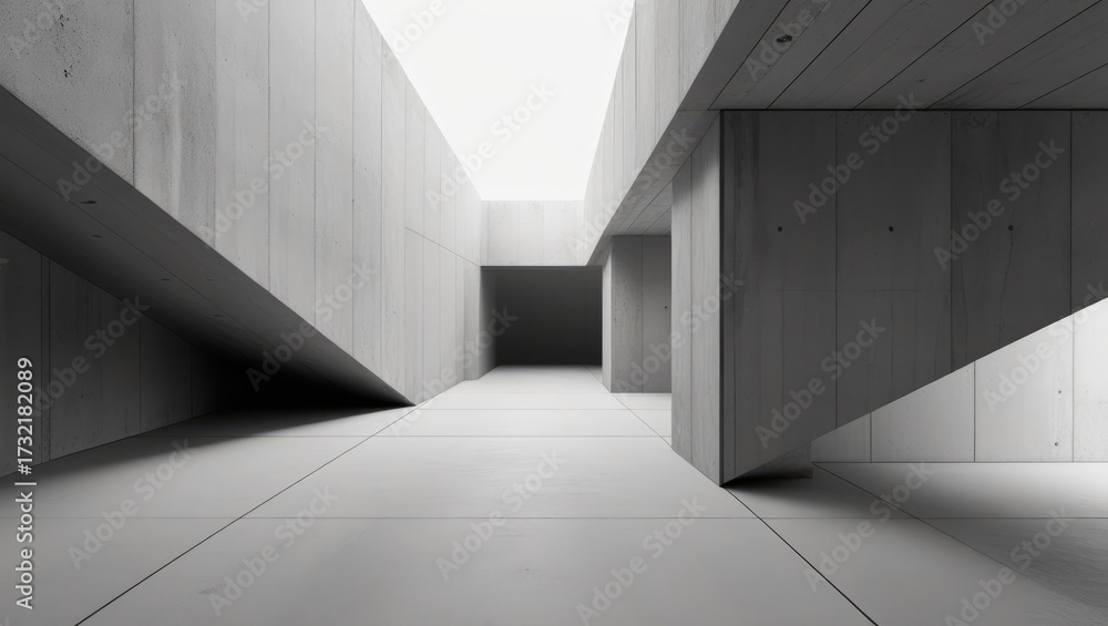 Obraz premium Futuristic Concrete Geometry