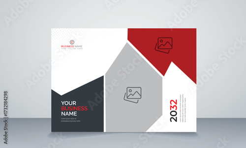 Print advertising ready template a4 size design for company marketing presentation layout and cover
