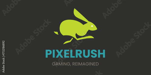 Pixel rush logo

